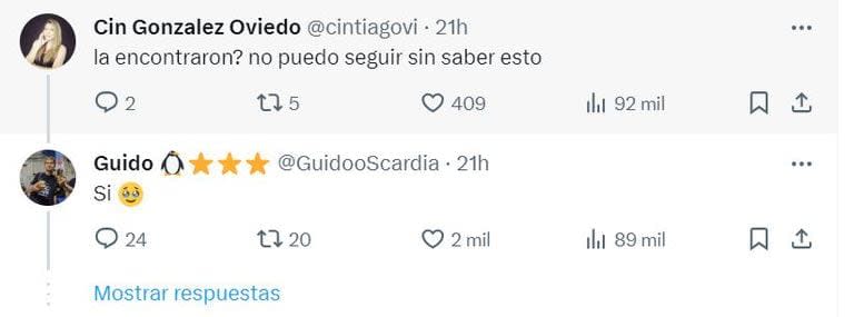 Ante las preguntas de sus seguidores, Guido confirmó que en su momento encontraron a la salamandra