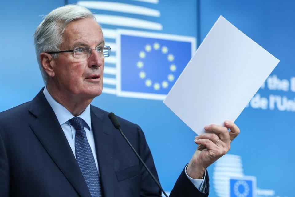 European Union's chief Brexit negotiator Michel Barnier questioned Theresa May's White Paper (EPA)