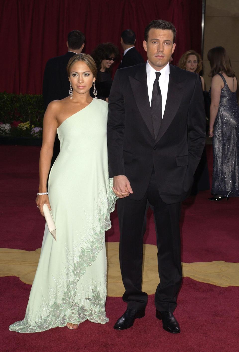 Jennifer Lopez and Ben Affleck at the 2003 Oscars.