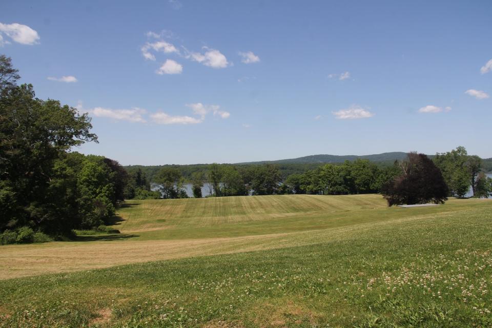 A view of the Hudson River on the grounds of Staatsburgh.