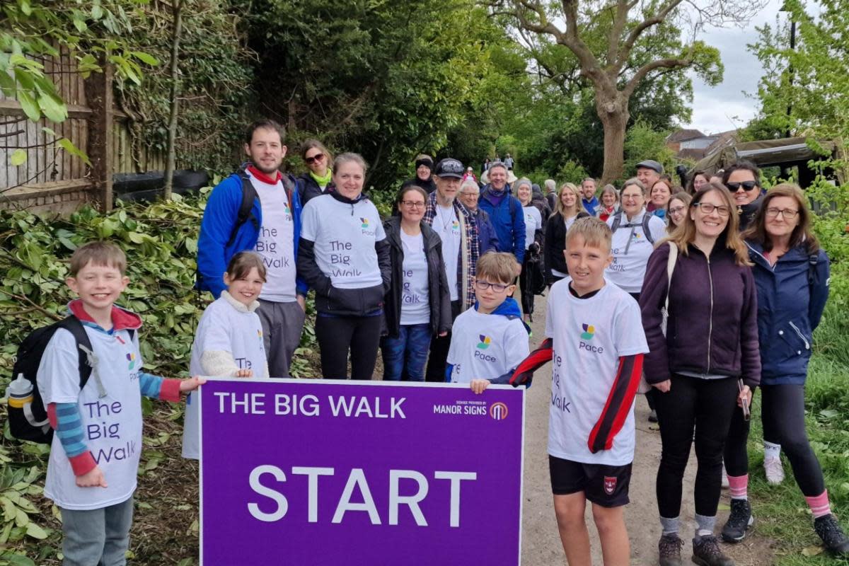 The start of the six-mile route at The Pace Big Walk <i>(Image: Pace)</i>