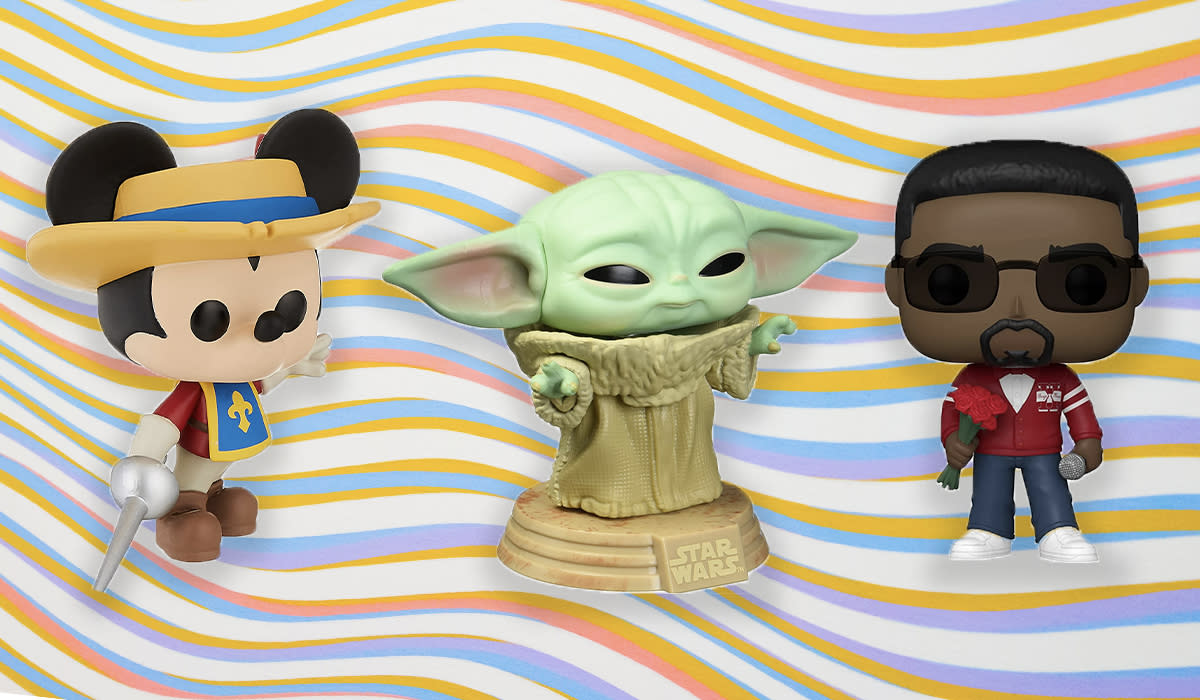 Mickey, Grogu and Boys II Men Funko Pops