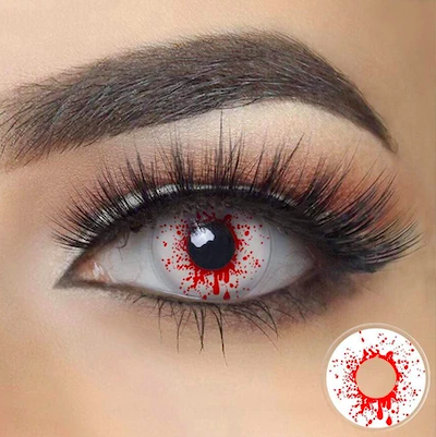 Twinklens Crazy Blood Splat Halloween Eyes