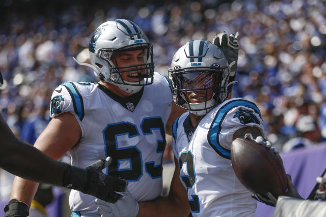 New York Giants linebacker Tomon Fox (49) defends against the Carolina  Panthers during an NFL football game Sunday, Sept. 18, 2022, in East  Rutherford, N.J. (AP Photo/Adam Hunger Stock Photo - Alamy