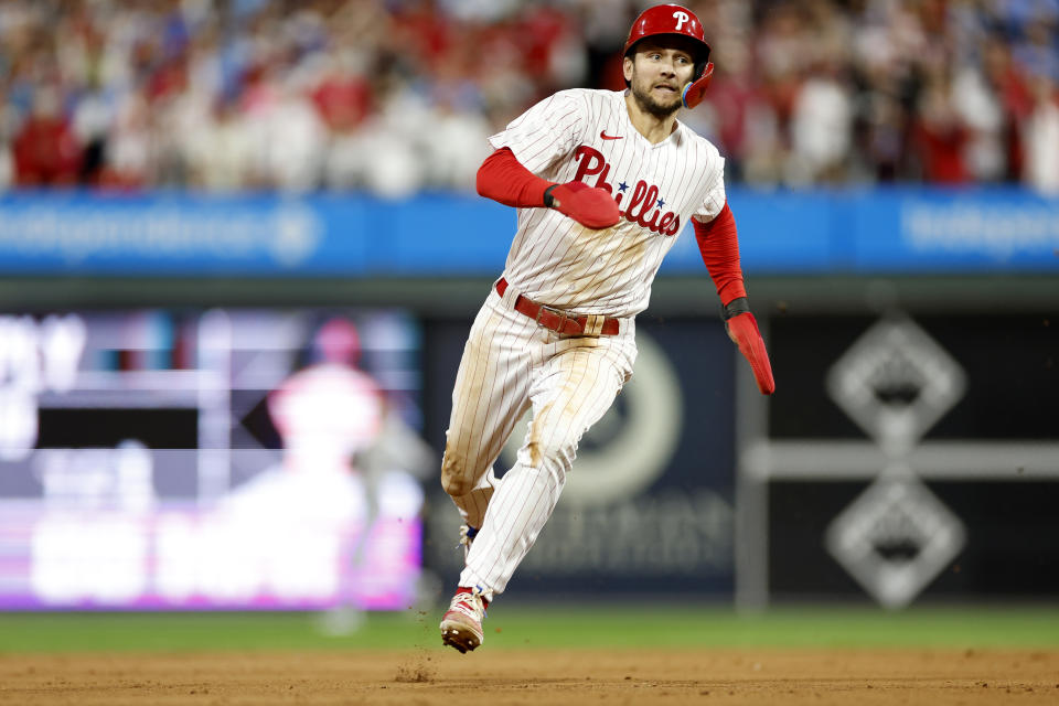 費城費城人Trea Turner。（Photo by Sarah Stier/Getty Images）