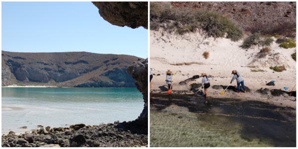 Cierran Playa Balandra en Baja California Sur por derrame de combustible