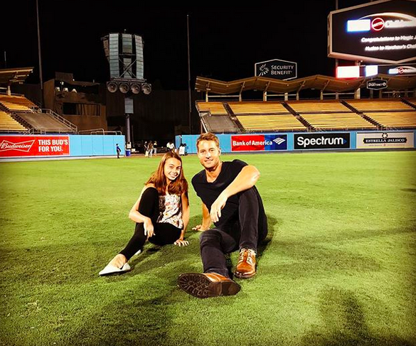 <p>“<span title="Edited">Hangin’ at the park with the little one,” wrote the </span>The <em>This Is Us</em> star. The doting dad spent qualtiy time with daughter, Isabella Justice, 13, at Clayton Kershaw’s Ping Pong 4 Purpose Celebrity Tournament on Thursday night at Dodgers Stadium in Los Angeles. (Photo: <a rel="nofollow noopener" href="https://www.instagram.com/p/BXE9dHNBhtT/?taken-by=justinhartley&hl=en" target="_blank" data-ylk="slk:Justin Hartley via Instagram;elm:context_link;itc:0;sec:content-canvas" class="link ">Justin Hartley via Instagram</a>) </p>