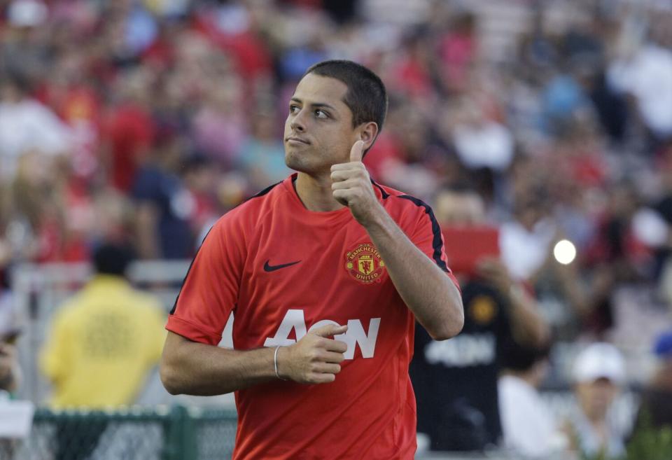 Manchester United's Javier Chicharito Hernandez