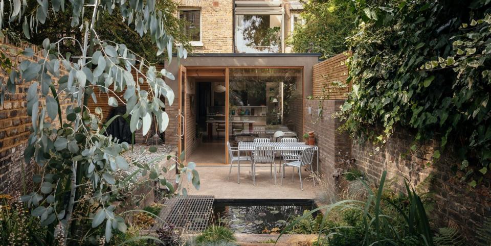 nimtim architects walled garden exterior shot london victorian house back garden modern renovation