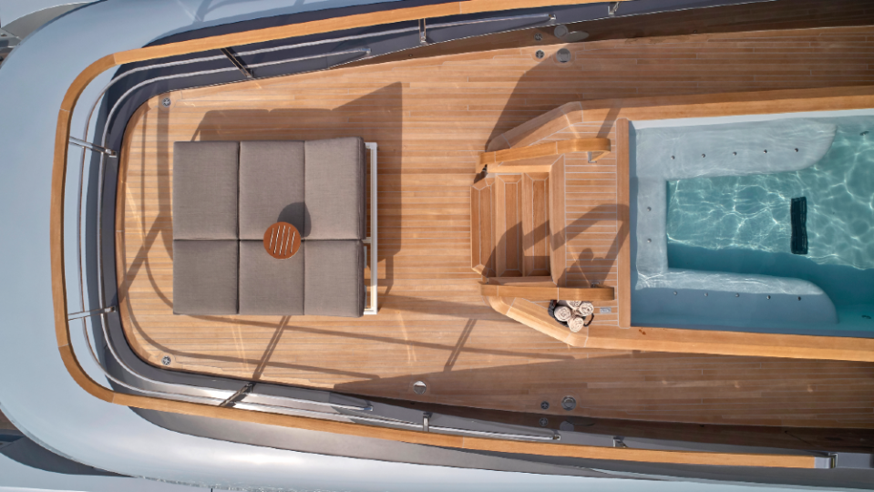 Geco is a new Superyacht from Admiral Yachts That Was Designed as a Party Platform