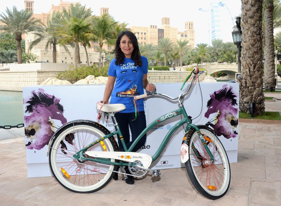 DUBAI, UNITED ARAB EMIRATES - DECEMBER 12: Director Haifaa Al Mansour attends the "Wadjda" photocall during day four of the 9th Annual Dubai International Film Festival held at the Madinat Jumeriah Complex on December 12, 2012 in Dubai, United Arab Emirates. (Photo by Andrew H. Walker/Getty Images for DIFF)