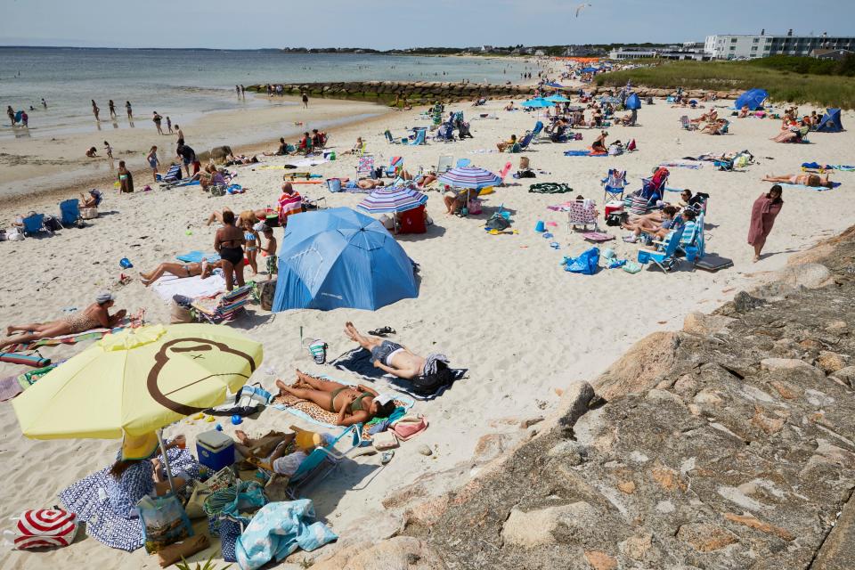 FALMOUTH -- Enjoying a sunny day at Old Silver Beach.