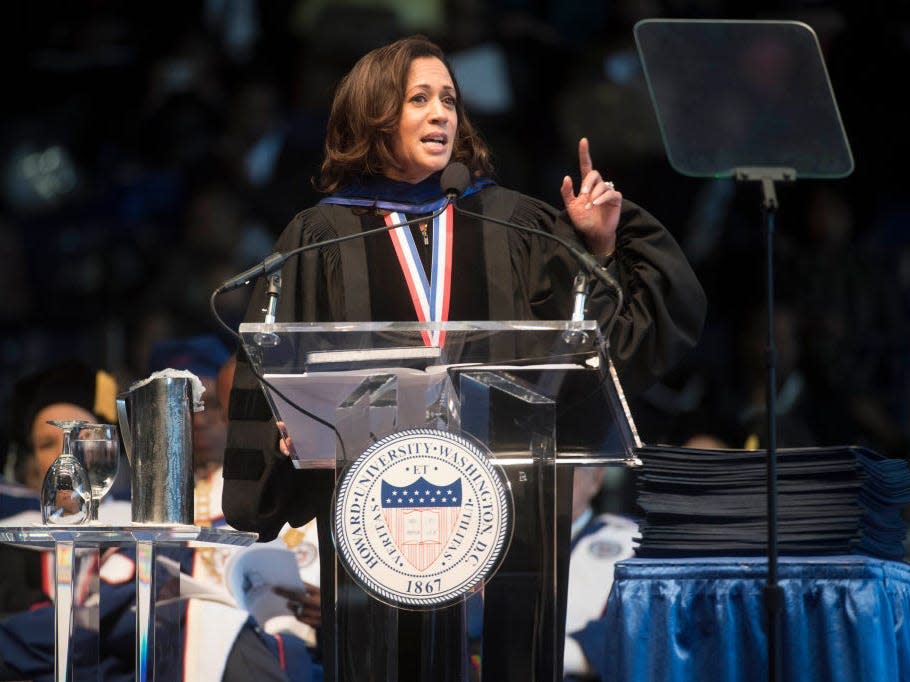 Kamala Harris spoke at Howard University in 2017.