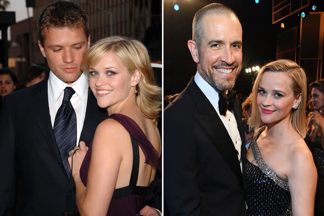 J.Sciulli/WireImage, Kevin Mazur/Getty Left: Ryan Phillippe and Reese Witherspoon in 2005; right: Jim Toth and Reese Witherspoon in 2020