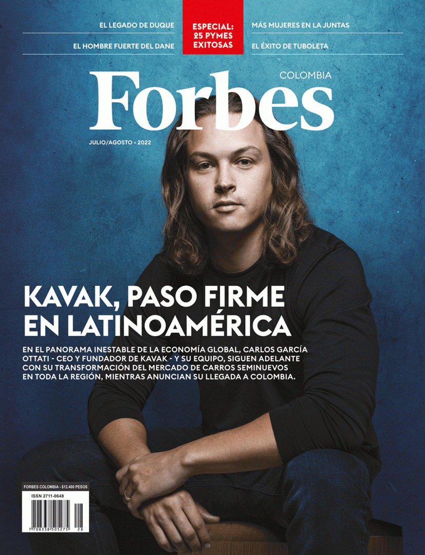 Carlos García Ottati en la tapa de Forbes Colombia.