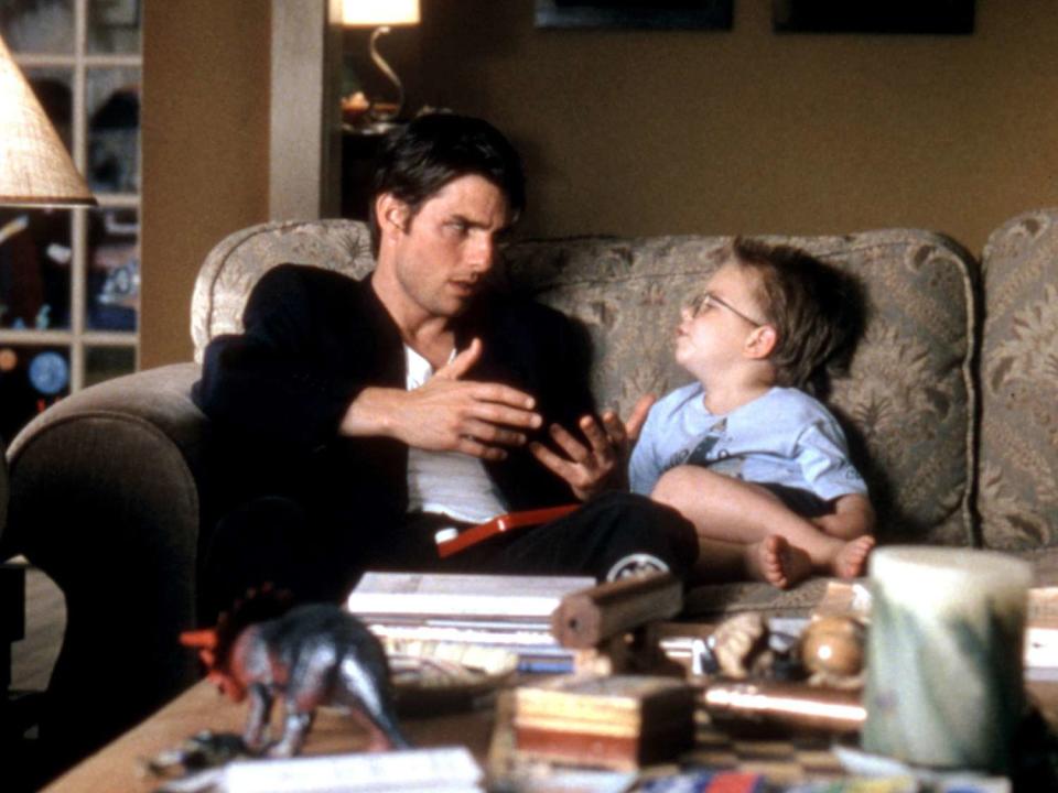 JERRY MAGUIRE, Tom Cruise, Jonathan Lipnicki, 1996, (c)TriStar Pictures/courtesy Everett Collection