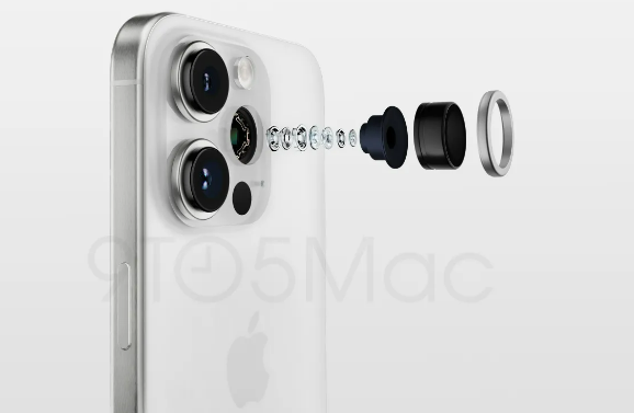 iPhone15Pro傳出比前一代鏡頭更高。（圖／翻攝自9to5Mac）