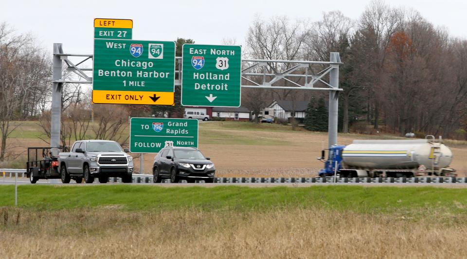 The U.S. 31 connector between Napier Avenue and I-94 is now open in Berrien County in Michigan and vehicles are now using the long-awaited road on Friday, Nov. 11, 2022. 