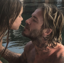 <p>“The best daddy in the world,” Posh captioned this shot of her hunky husband, David Beckham, <em>Lady and the Tramp</em>-ing with their sweet daughter, Harper. “We Love u so, so much,” she added. “Kisses.” (Photo: <a rel="nofollow noopener" href="https://www.instagram.com/p/BdiNVDWlFFG/?taken-by=victoriabeckham" target="_blank" data-ylk="slk:Victoria Beckham via Instagram;elm:context_link;itc:0;sec:content-canvas" class="link ">Victoria Beckham via Instagram</a>) </p>