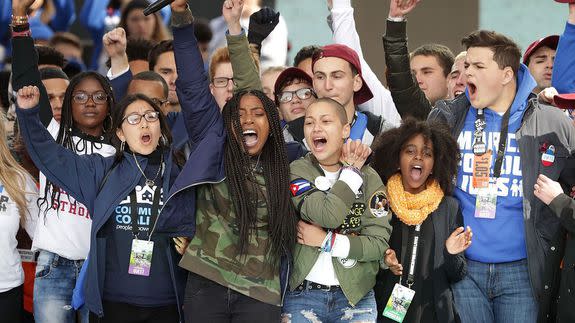 Parkland teens at March For Our lives rally.