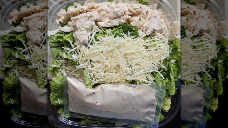 Costco chicken Caesar salad