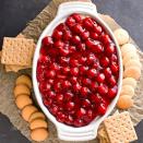 <p>That's not <a rel="nofollow noopener" href="https://www.redbookmag.com/food-recipes/g3885/thanksgiving-foods-everyone-secretly-hates/" target="_blank" data-ylk="slk:cranberry sauce;elm:context_link;itc:0;sec:content-canvas" class="link ">cranberry sauce</a>, but rather a no-bake dip that's just begging to be scooped onto some graham crackers.</p><p><strong>Get the recipe at <a rel="nofollow noopener" href="http://www.ihearteating.com/cherry-cheesecake-dip/#_a5y_p=4613917" target="_blank" data-ylk="slk:I Heart Eating;elm:context_link;itc:0;sec:content-canvas" class="link ">I Heart Eating</a>.</strong></p>