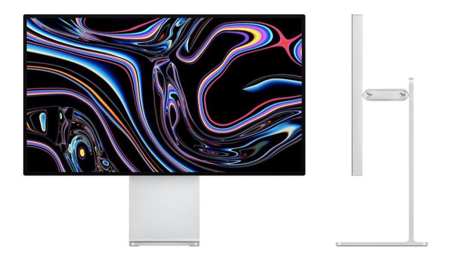 Apple's new Pro Display XDR monitor and stand.