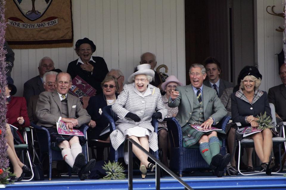 Queen Elizabeth and Charles clearly share the same humor.