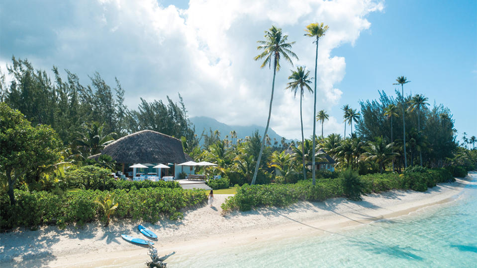 Motu Nao Nao, a new private-island resort in French Polynesia.