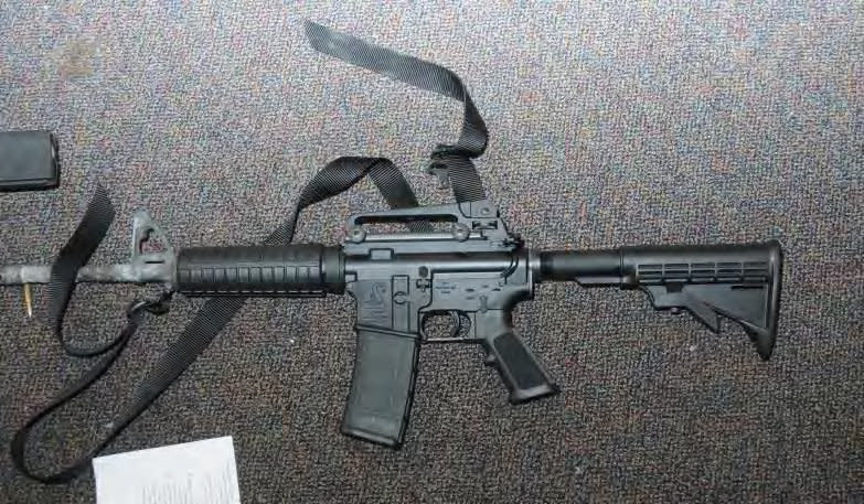 The Bushmaster AR-style rifle used to carry out the 2012 rampage at&nbsp;Sandy Hook Elementary School in Connecticut. (Photo: Connecticut State Police via Getty Images)