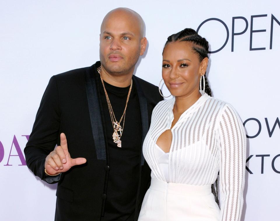 Mel B and then-husband Stephen Belafonte in Los Angeles in 2016.