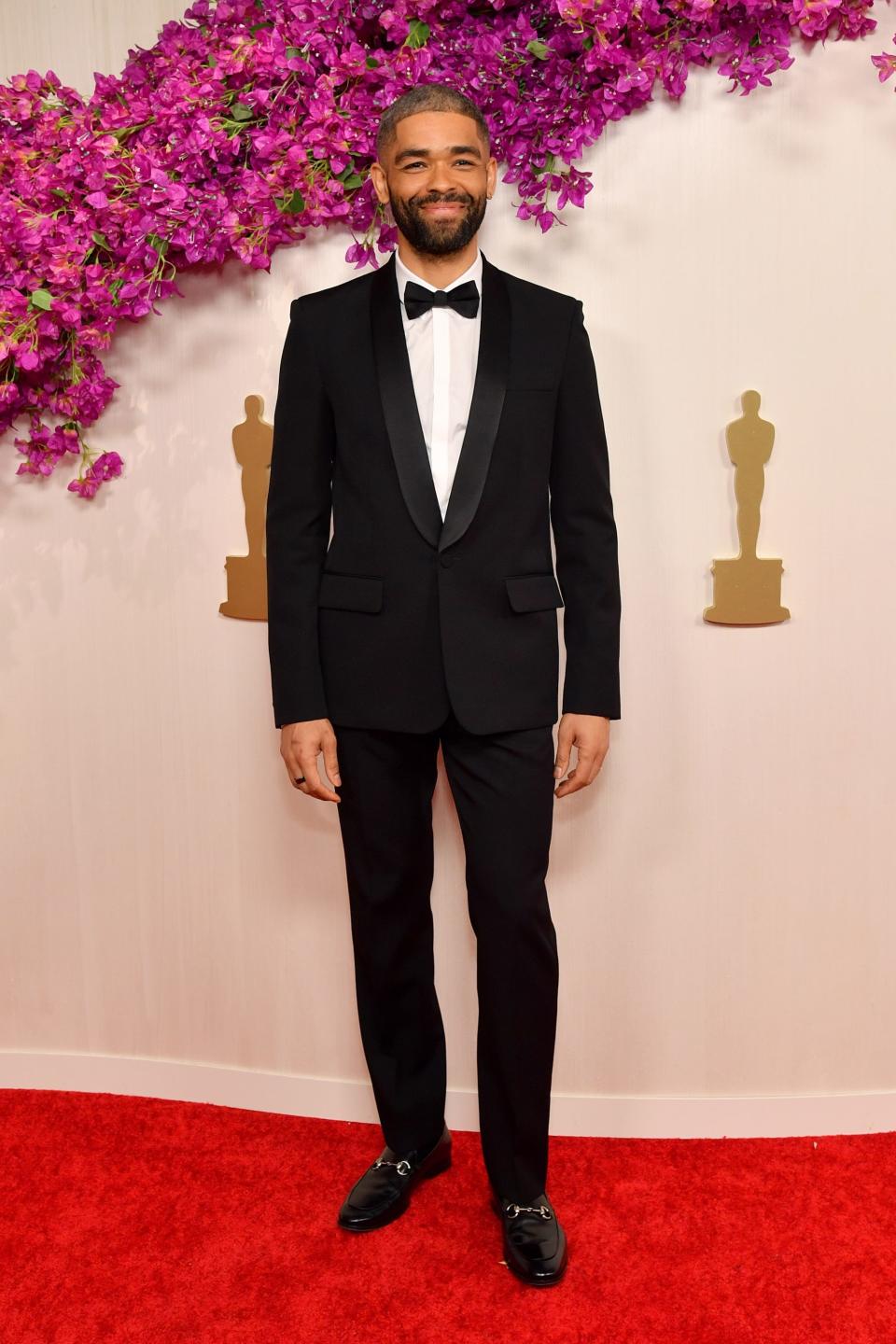 Kingsley Ben-Adir attends the 2024 Oscars.