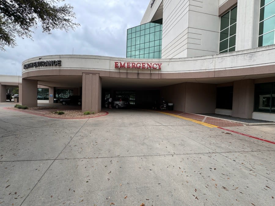 St. David's North Austin Medical Center did not have bollards when a sedan drove into the ER. (Courtesy Howry, Breen & Herman)