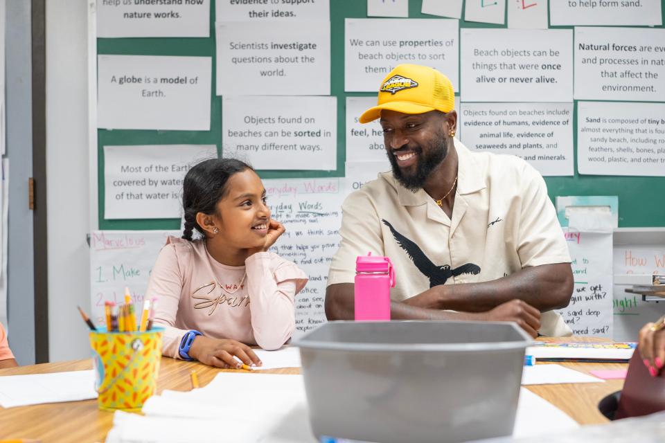 Promoting literacy has been one of Dwyane Wade's passions since he retired from the NBA.