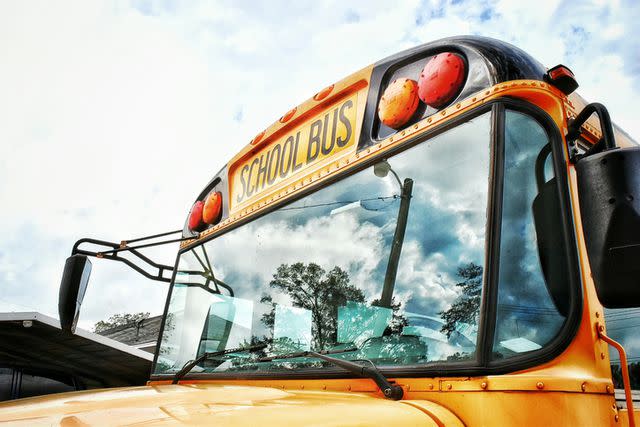 <p> Mark Horton/EyeEm/Getty Images</p> Stock image of a school bus