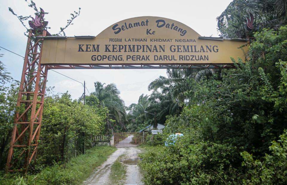 Overgrown foliage at the former Kepimpinan Gemilang National Service (NS) camp in Lawan Kuda, Gopeng. — Picture by Farhan Najib