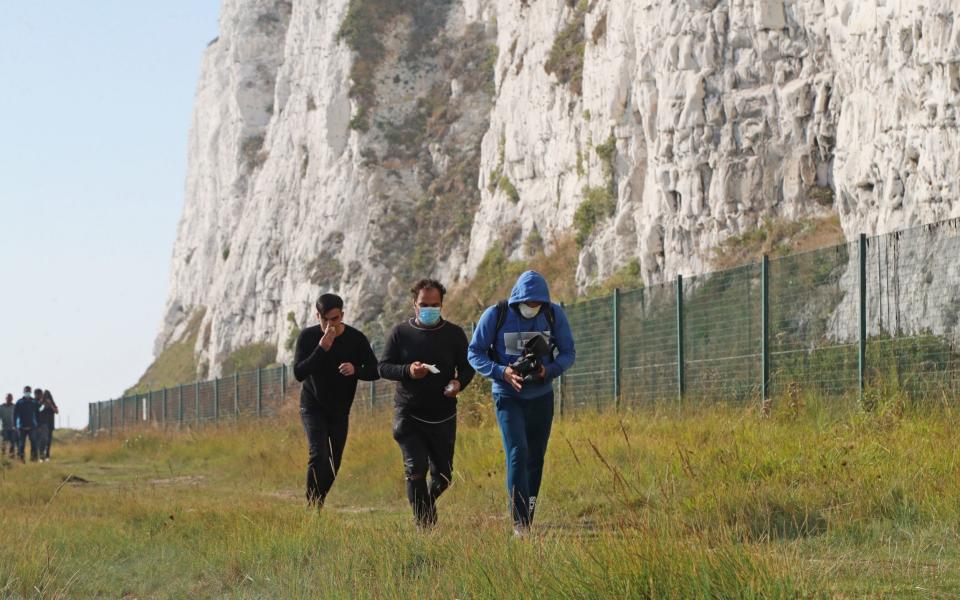 More migrants made landfall on Tuesday and were not met by police or Border Force Officials - Gareth Fuller/PA