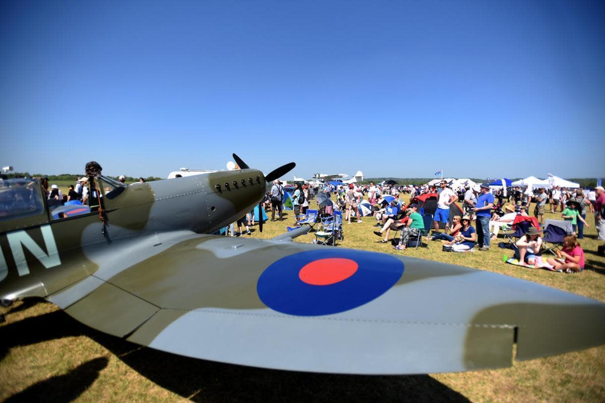 A Spitfire at Abingdon air show <i>(Image: Photo: Oxford Mail)</i>