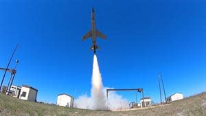 Skyborg ACS First Flight - Kratos UTAP-22 Mako Launch at Tyndall AFB, Florida