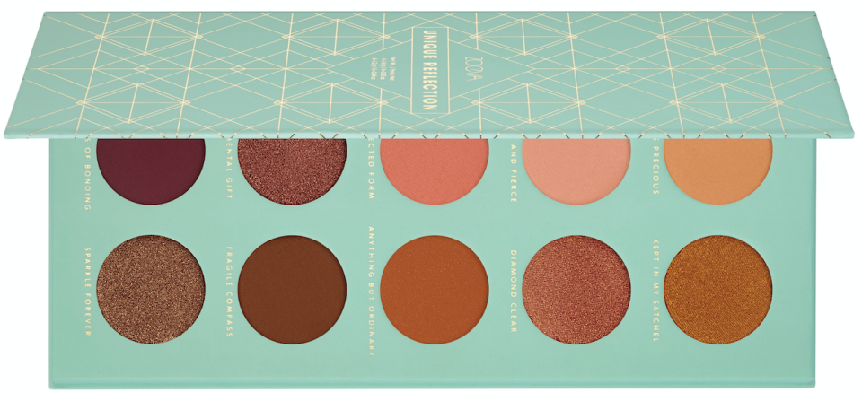 <p>The perfect palette for a coppery eye look. <a rel="nofollow noopener" href="https://www.zoevacosmetics.com/australia1/shop/eyes/eye-palettes/465/unique-reflection-eyeshadow-palette" target="_blank" data-ylk="slk:Zoeva, $39.00;elm:context_link;itc:0;sec:content-canvas" class="link ">Zoeva, $39.00</a> </p>