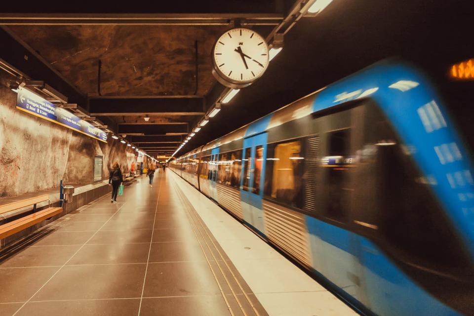 Tunnelbana, el metro sueco. Crédito: shutterstock