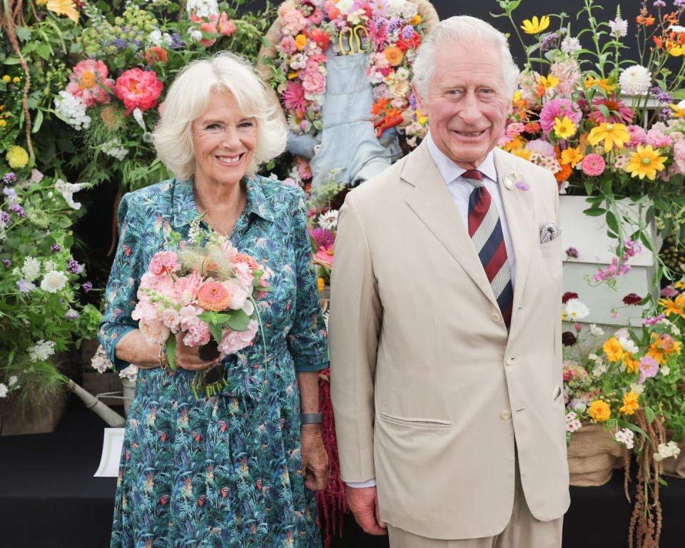 the prince of wales and duchess of cornwall visit sandringham flower show 2022