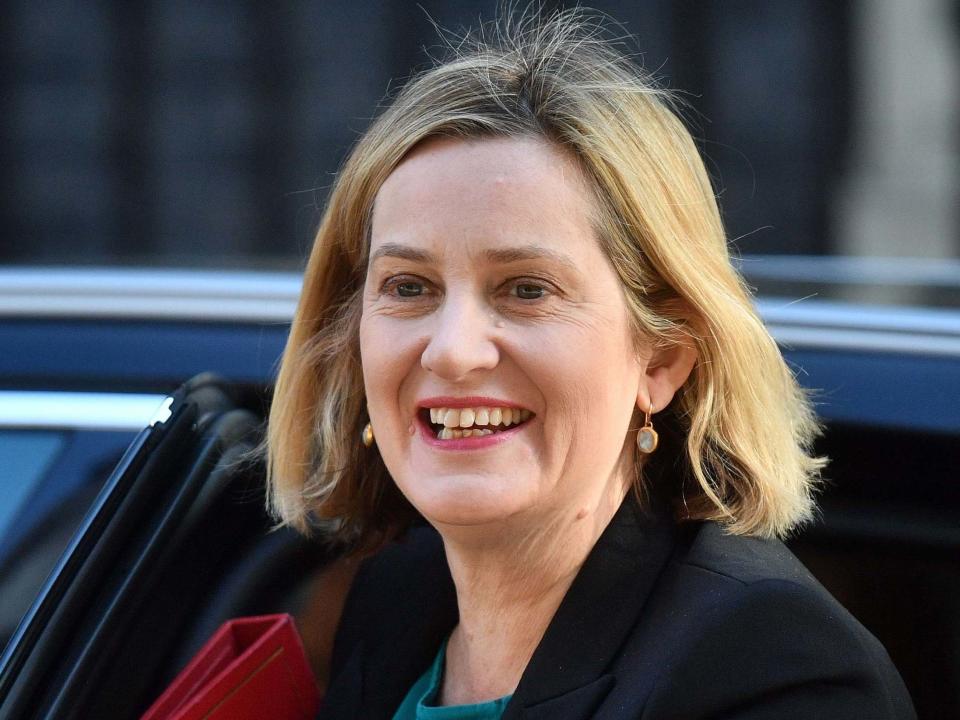 Amber Rudd has hinted that she could work with Boris Johnson if he replaces Theresa May as prime minister, as the Conservative leadership race intensifies.The Work and Pensions minister ruled herself out of the leadership contest, in an interview with The Telegraph.“I am conscious that the Conservative Party wants to have someone who they believe is very enthusiastic about Brexit,” she said.“There are all sorts of plans I would like to have when we do leave the European Union but I don’t think it is my time at the moment.”Ms Rudd did not say who she would back in the June leadership contest, but hinted at a future working relationship with Mr Johnson.Speculation has mounted in recent weeks that the Hastings and Rye MP could back Mr Johnson in a leadership race.The former foreign secretary is widely considered the frontrunner to replace Ms May.Ms Rudd did not formally back Mr Johnson when asked but said she got on well with the former foreign secretary.“Sure, I like him yeah. To be brutal I like most of my colleagues,” she said.“I am not somebody who actually fights. I get on perfectly well with him.”“I have worked with him before,” she added. “He was Foreign Secretary, I was Home Secretary. We were able to work together.”The politician has not always praised Mr Johnson.In 2016, while debating him about leaving the EU, she remarked that she would not like him to drive her home.She has also called the former foreign secretary “untrustworthy” and labelled his Brexit stance “pure fantasy".The Conservative leadership race will formally begin on 10 June, three days after Ms May steps down.Additional reporting by agencies