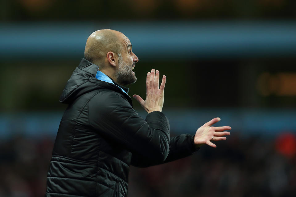 Futbolísticamente, Setién sí que admira profundamente a Guardiola. “Es un entrenador que, para los que nos gusta entender el juego así, es un placer ver jugar a sus equipos”, dijo de él. (Foto: James Williamson / AMA / Getty Images).