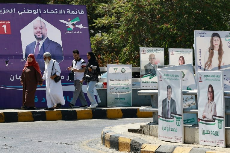 Jordanians will vote Tuesday in an election where economic woes and the war in Gaza take centre stage (Khalil MAZRAAWI)