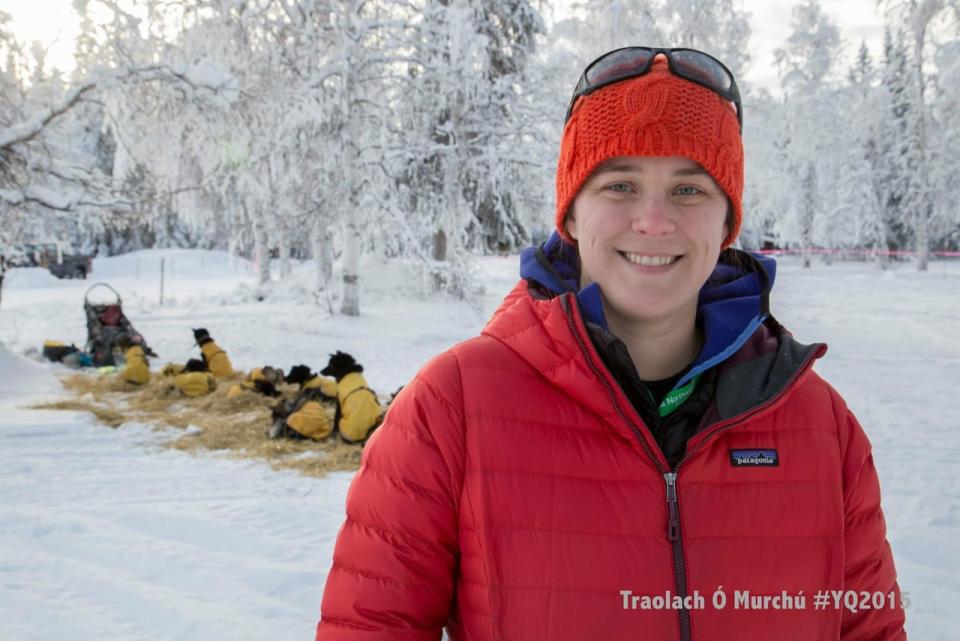 Yukon Quest Alaska lead veterinarian Nina Hansen (pictured ahead of the Yukon Quest 2018), helped with the study. "I wanted to actually put numbers to some of these things which would help vets on the trail make decisions." 