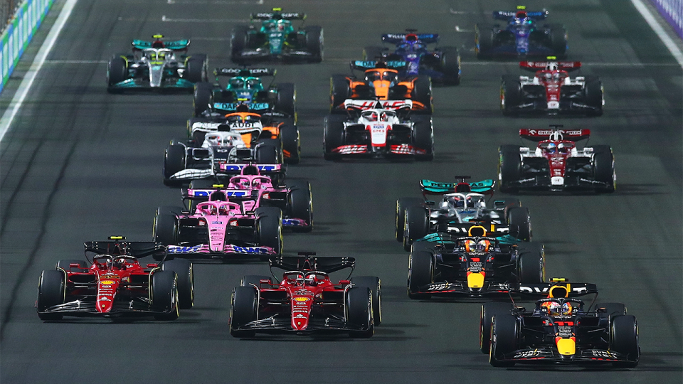 Start of the F1 Grand Prix of Saudi Arabia.