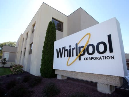 FILE PHOTO: The administrative entrance at the Whirlpool plant in Clyde, Ohio, United States