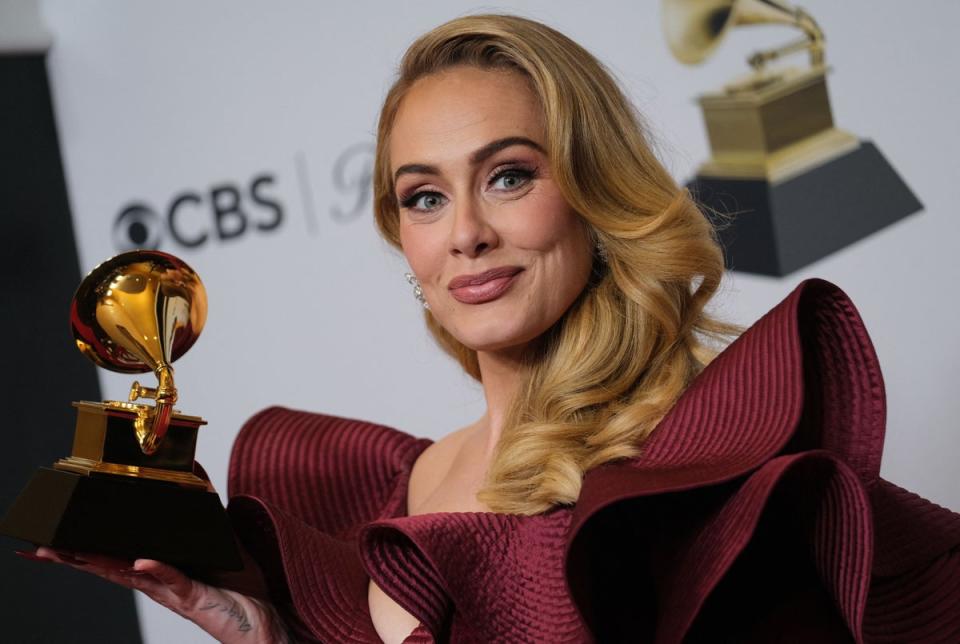 Adele has won multiple Grammys thanks to her powerful voice (AFP via Getty Images)