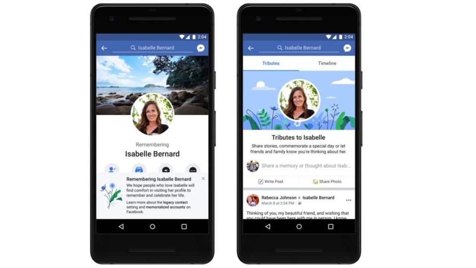 Facebook is rolling out several updates for memorialized accounts, which areprofiles that remain active for people who have passed away